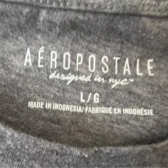 Aeropostale Kids Gray Tee with Pink Sequins Logo - Picture 4 of 4